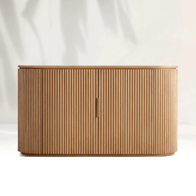 Oak Side Cabinet in Living Room