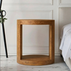 Luxury Round Tree Bark Bedside Table
