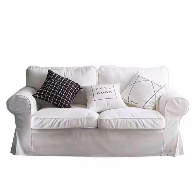 Removable And Washable White Sofa