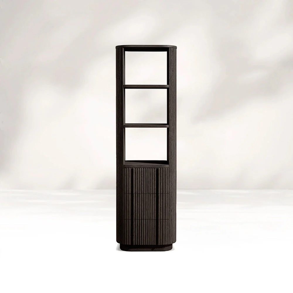 Natural Grain Light Wood single Storage Shelf