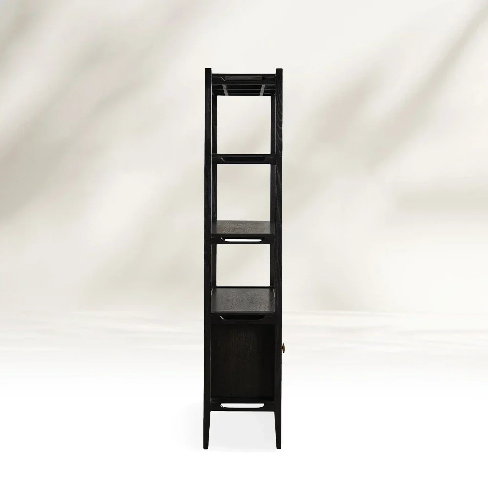 Contemporary - minimalist Black Storage Shelving