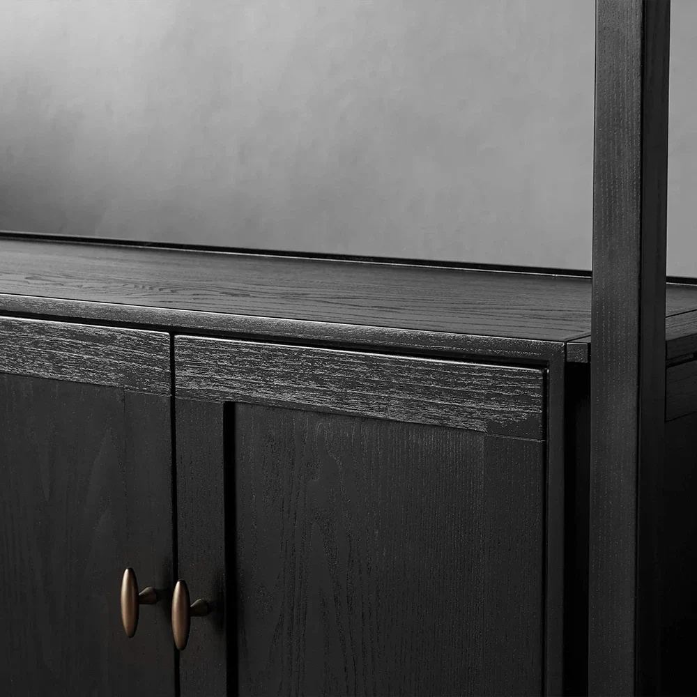 Contemporary - minimalist Black Storage Shelving
