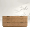 Wooden 6-Drawer Dresser