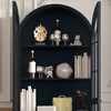  Arch - shaped Glass - door Bookcase 