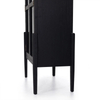 Oak Arch - top Glass - door Bookcase