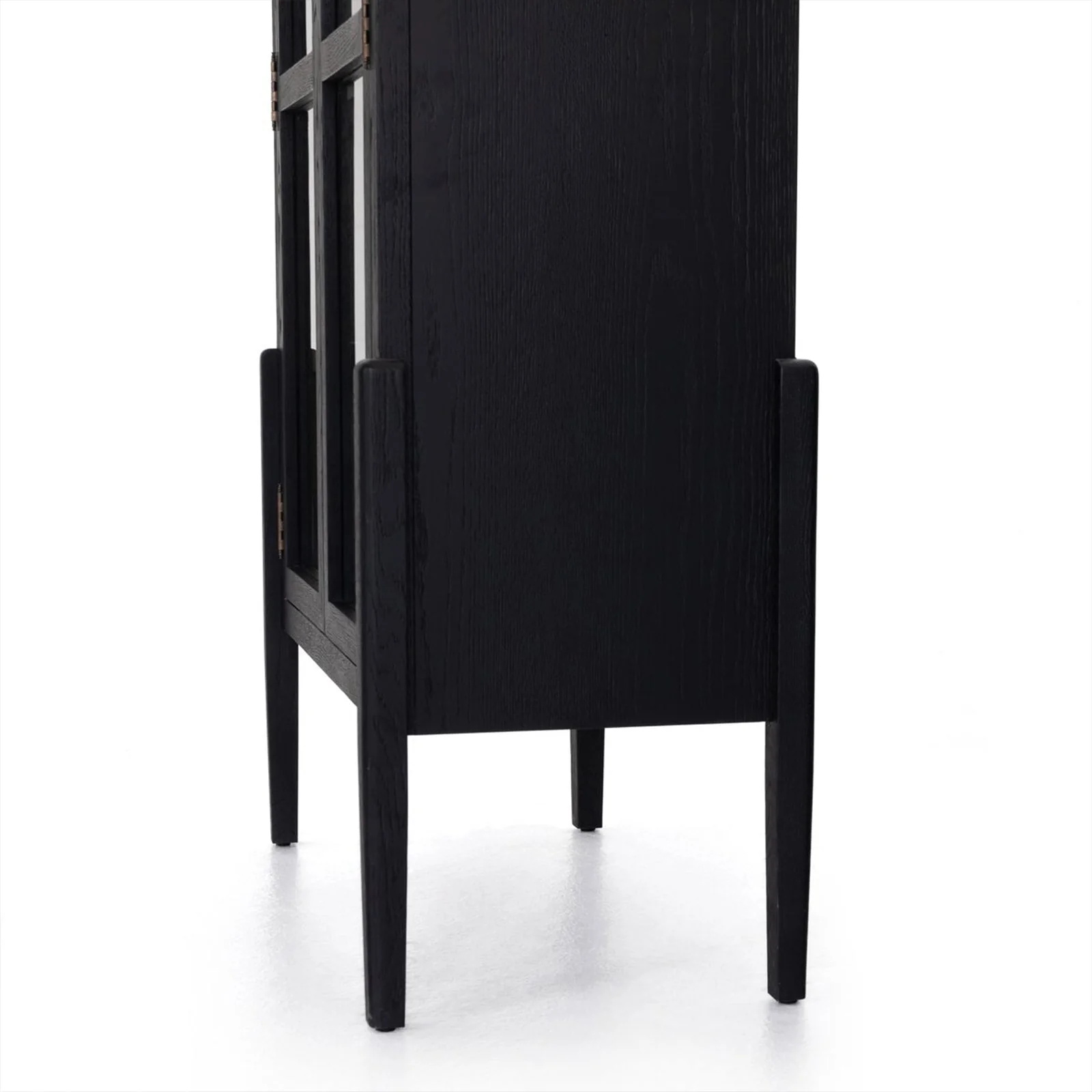 Oak Arch - top Glass - door Bookcase