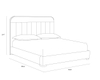 Modern Light Grey Upholstered Bed