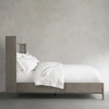 Vertical - panel Headboard Grey Bed