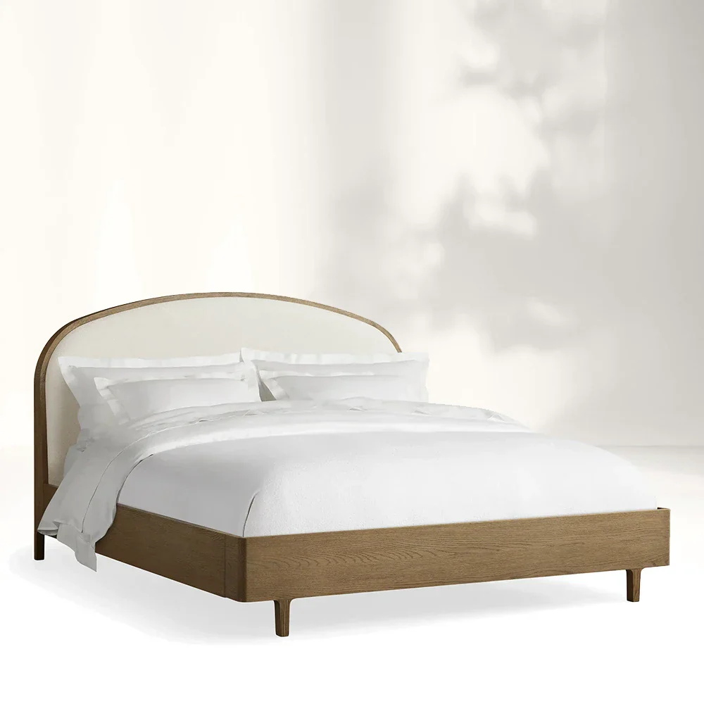 Modern Two - tone Upholstered Bed