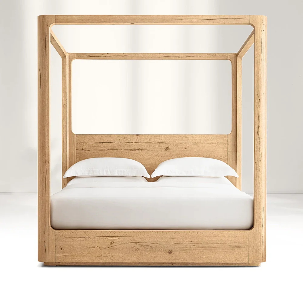 Wood Canopy Bed