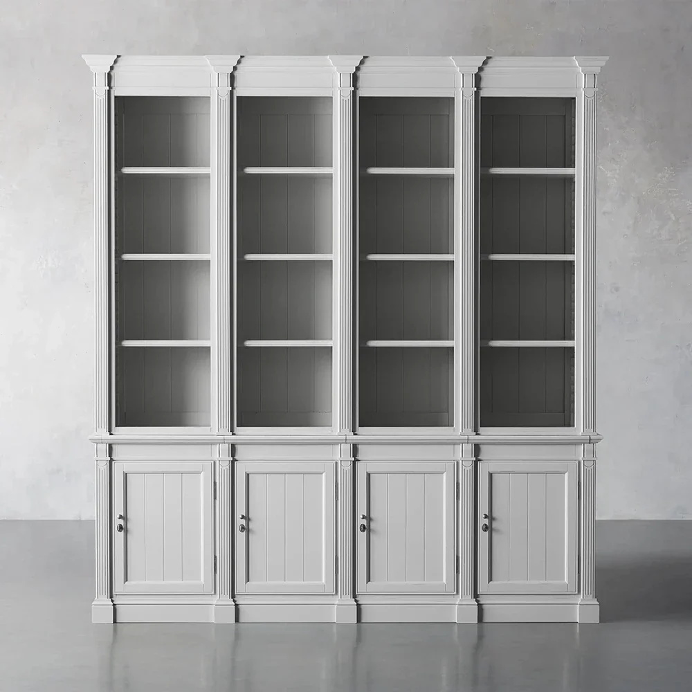 Single - door Wood Display and Storage Cabinet