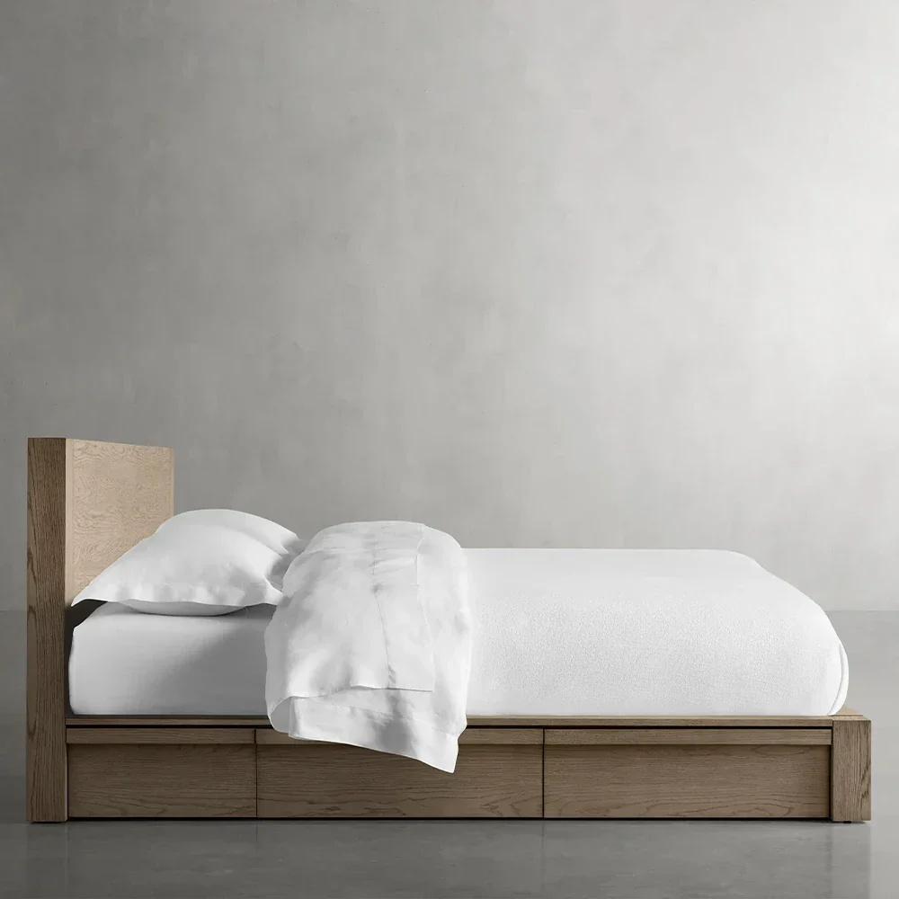Modern Rustic - style Oak Bed