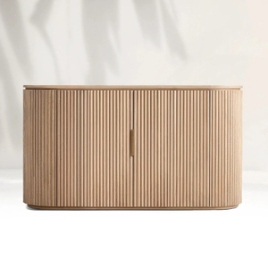 Oak Side Cabinet in Living Room