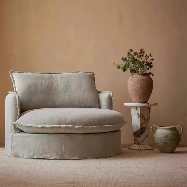 Detachable And Washable Round Single Sofa