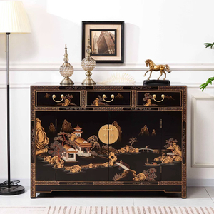 New Chinese-style classical hand-painted entrance cabinet