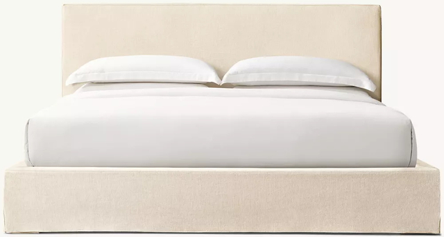  Slipcovered Fabric Panel Bed