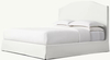 Slipcovered Camelback Panel Bed