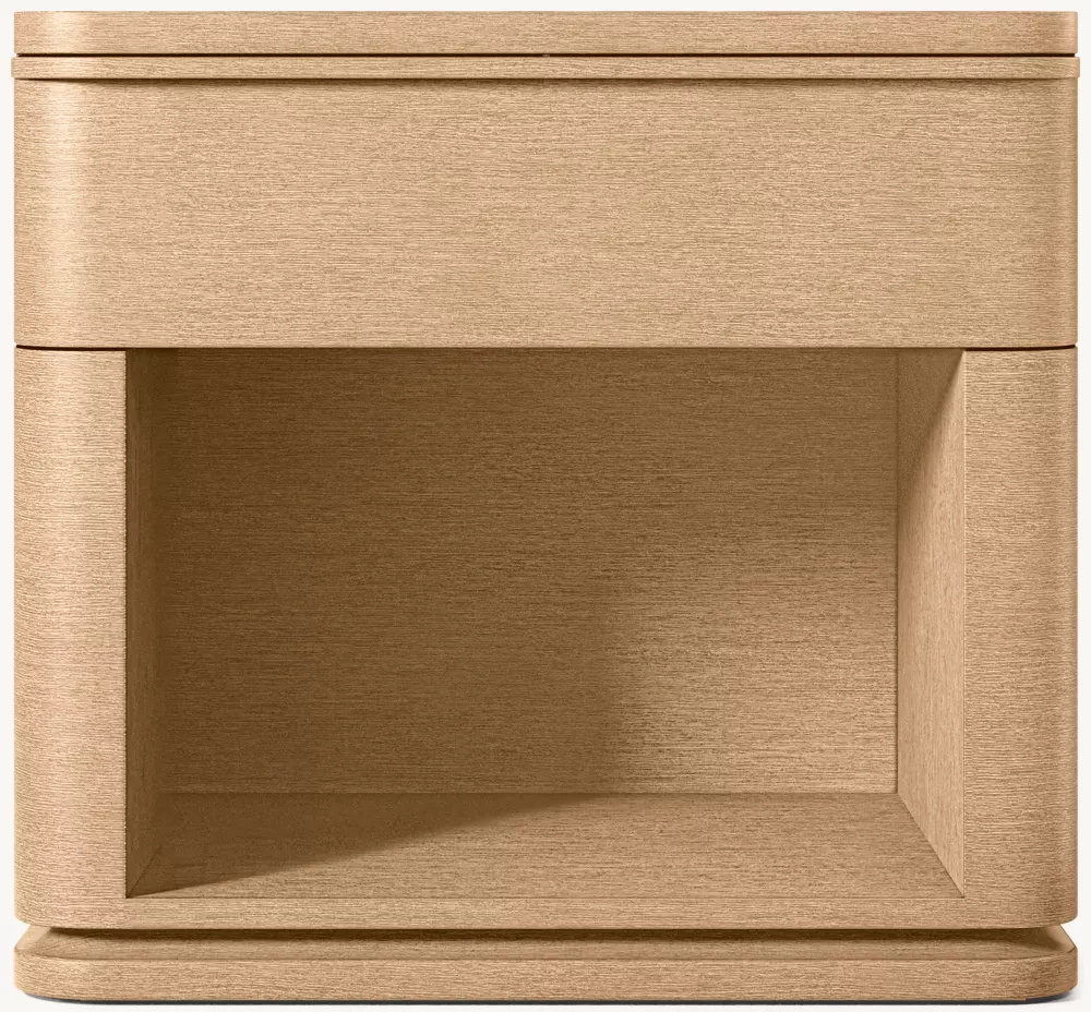 Simple Wood Single-drawer Bedside Table