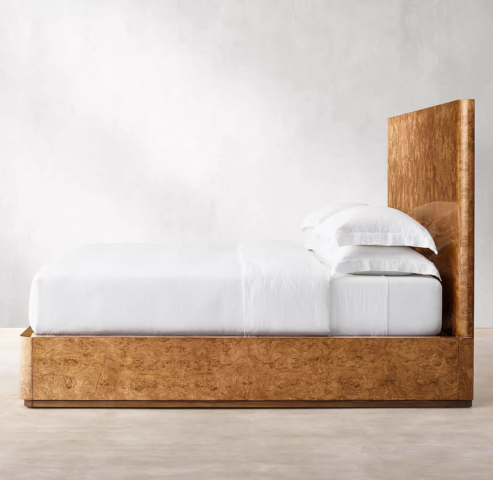 American Country Tree Bark Double Bed