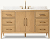 French Contemporary Single Extra-wide Vanity
