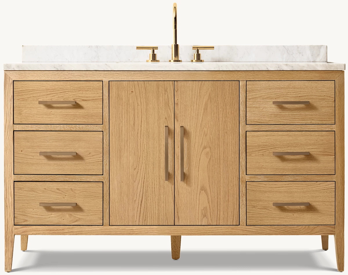 French Contemporary Single Extra-wide Vanity