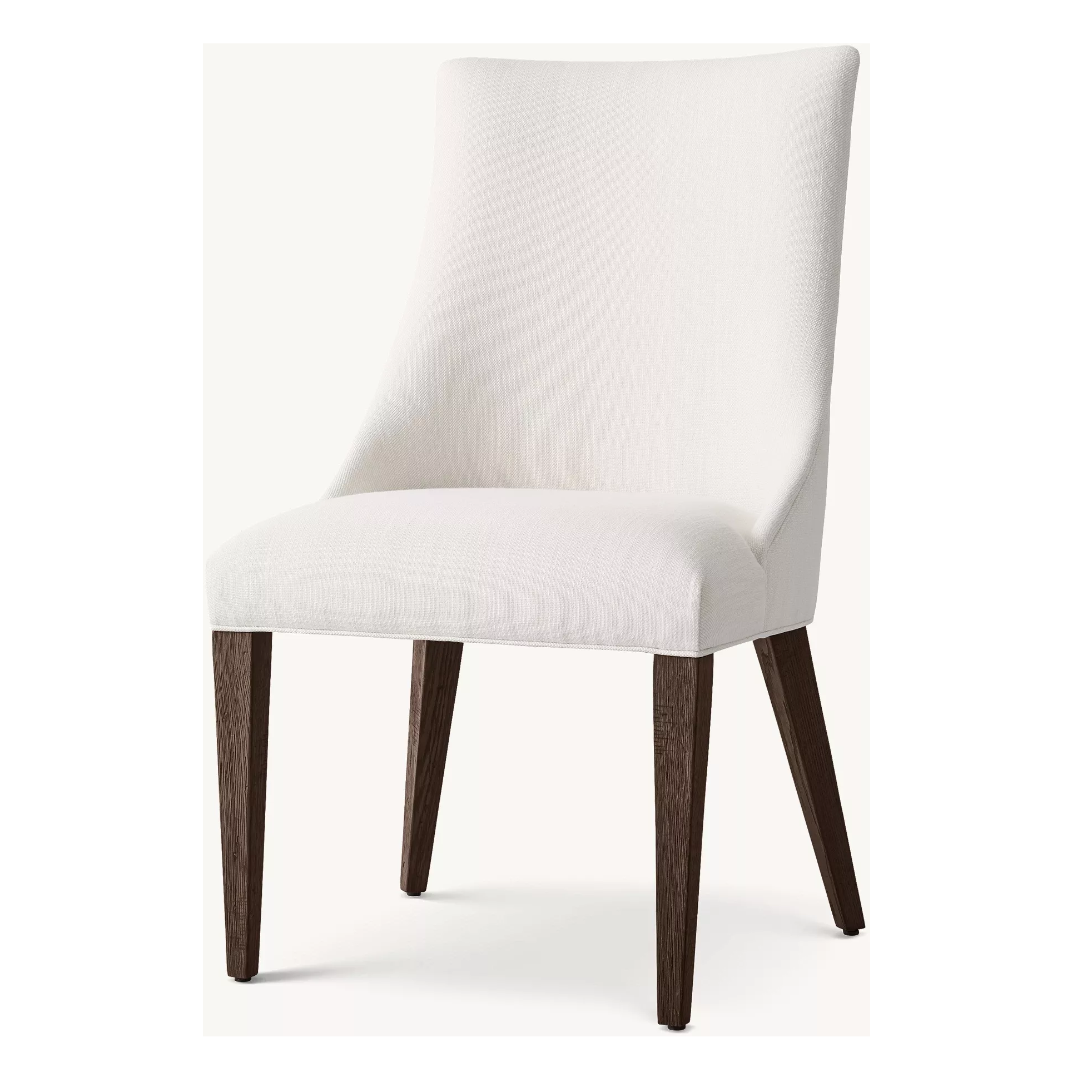 Simple Fabric Dining Table with Solid Wood Chairs