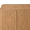 Plain Wood Double - door Cabinet 