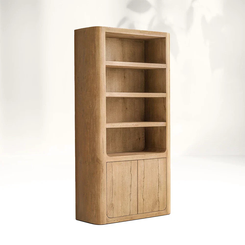 Natural - inspired Wooden Storage Shelf
