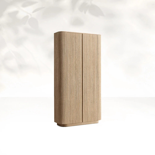 Vertical Grain Solid Wood Wardrobe