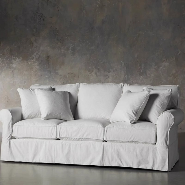 Linen washable fabric sofa