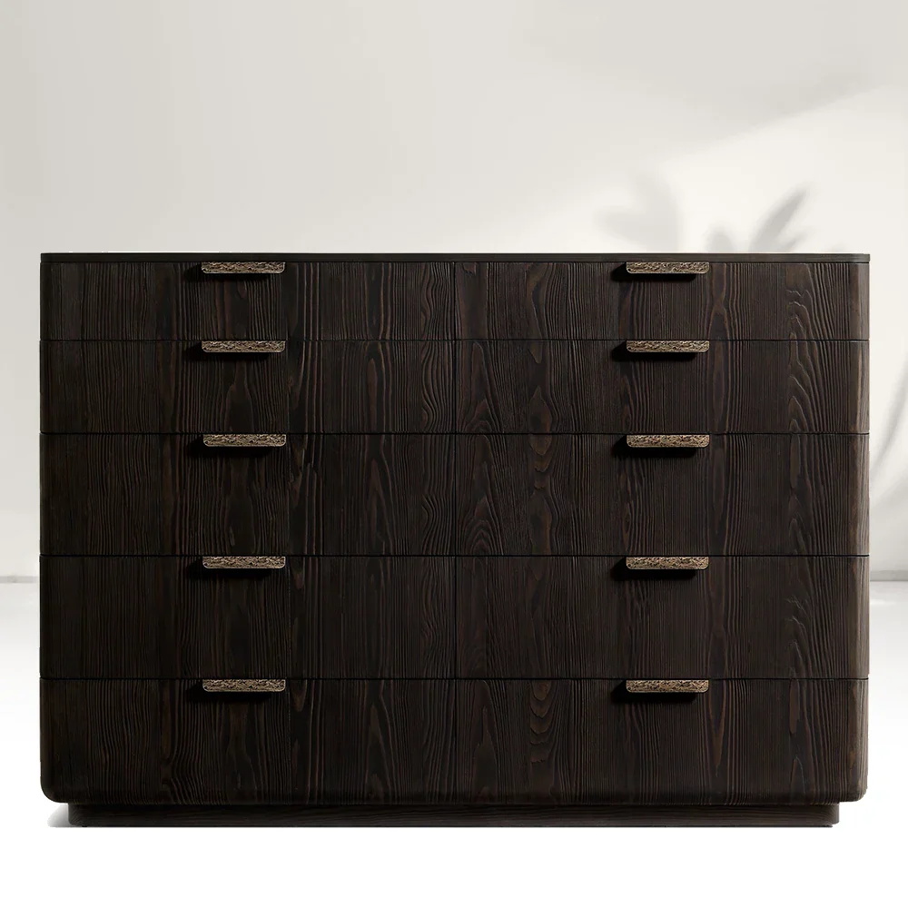 Wooden 10-Drawer Dresser