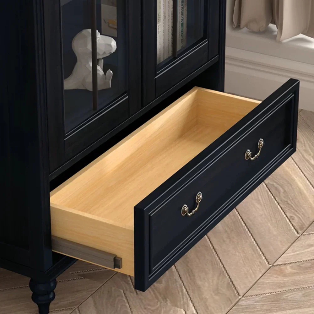  Arch - shaped Glass - door Bookcase 