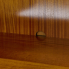 Double - door Black Storage Cabinet with Drawer