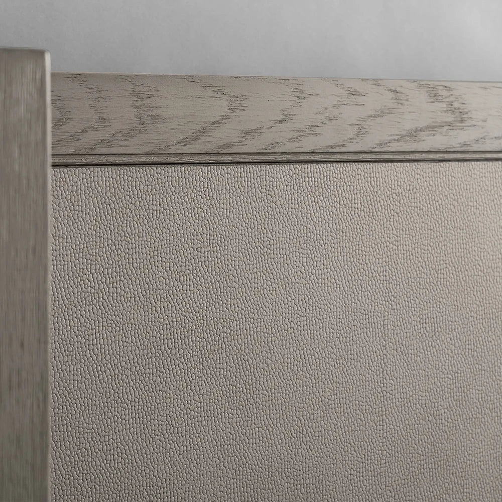 Vertical - panel Headboard Grey Bed