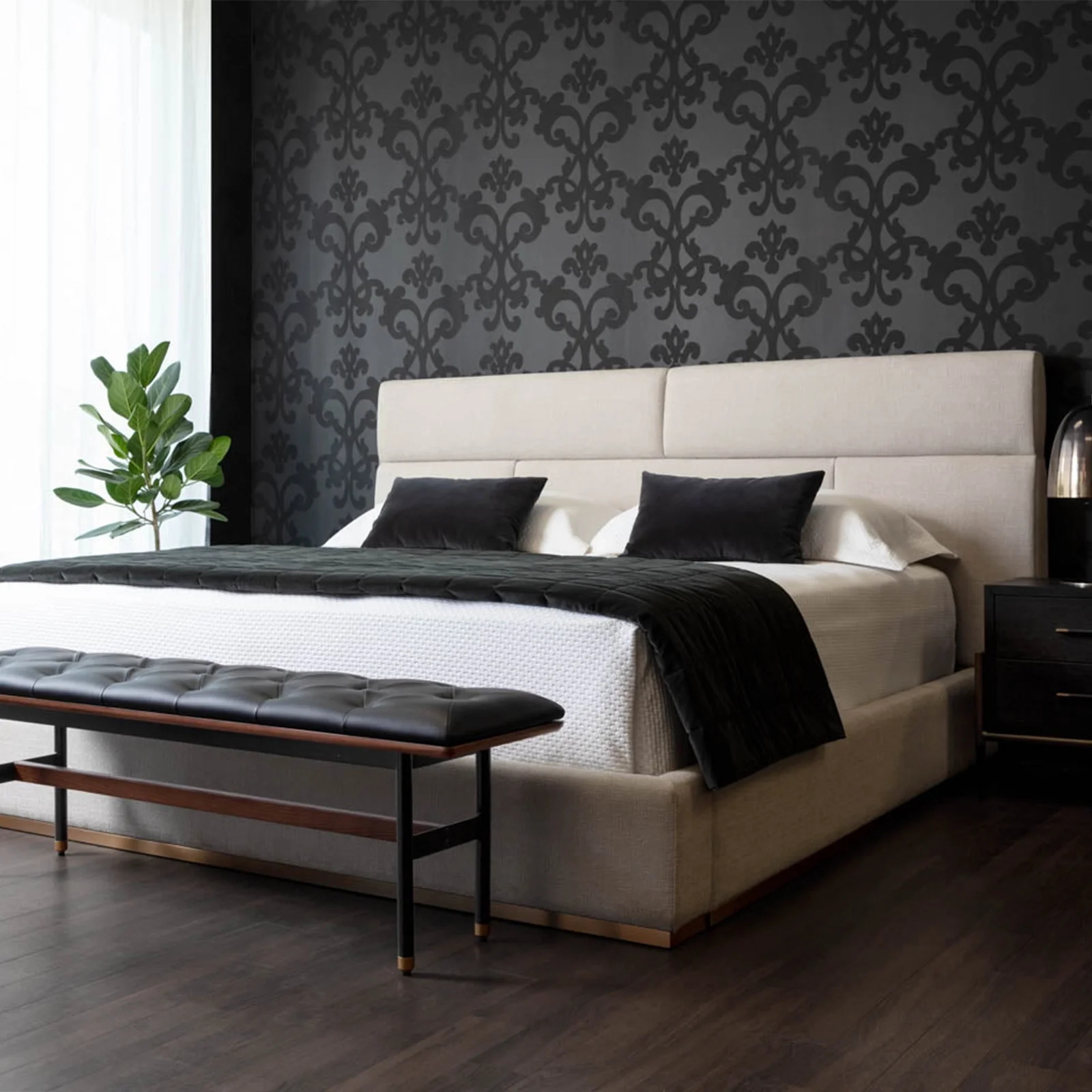 Contemporary Luxury Fabric Bed