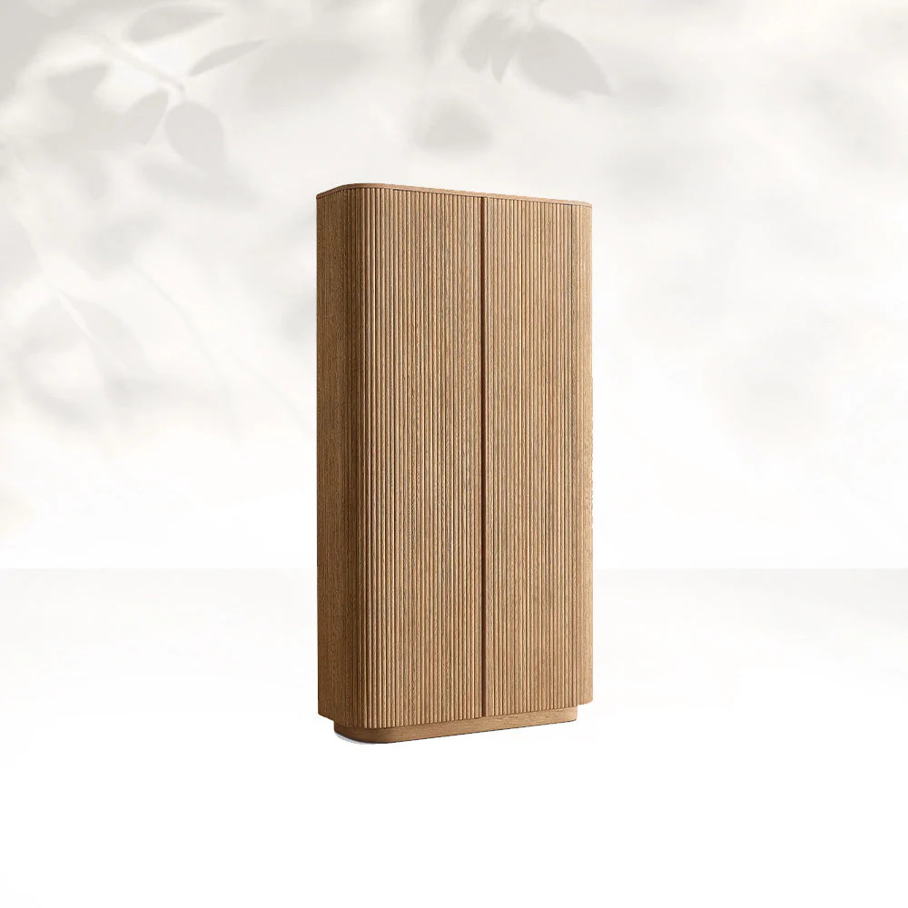 Vertical Grain Solid Wood Wardrobe