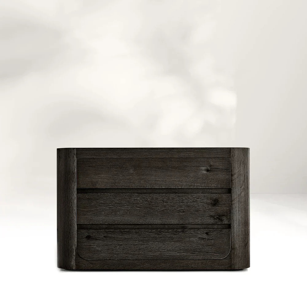 Three - Drawer Wooden Storage Cabinet