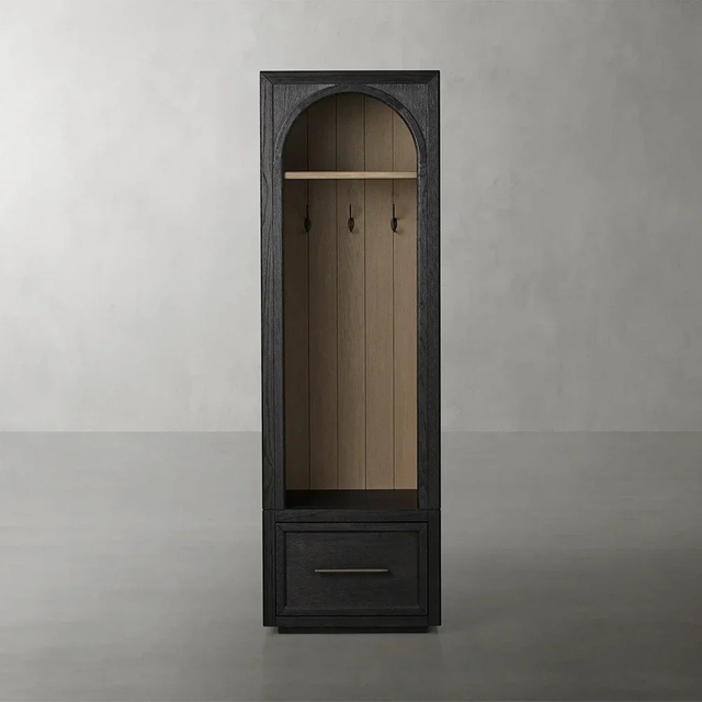 Single Wooden Entryway Cabinet with Drawer