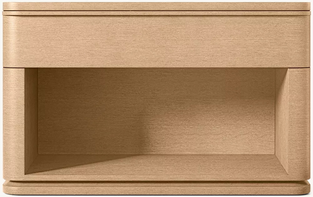 Simple Wood Single-drawer Bedside Table