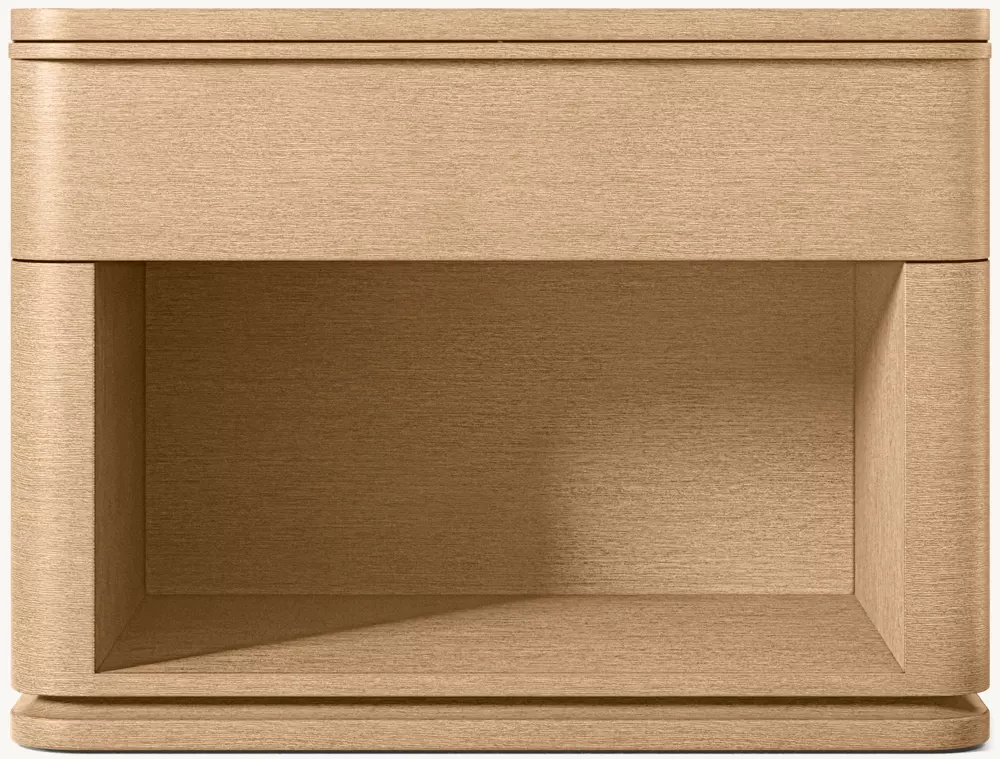 Simple Wood Single-drawer Bedside Table