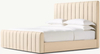  Fabric Panel Platform Bed With Footboard