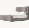 Fabric Panel Platform Bed With Footboard