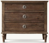 Rattan & Wood Closed Nightstand