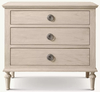Rattan & Wood Closed Nightstand