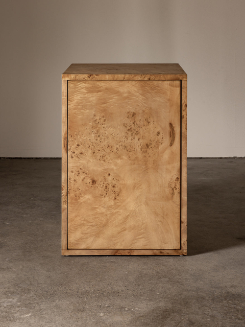Natural Burl - Patterned Standing Cabinet