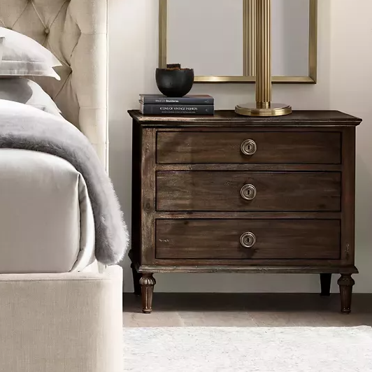 Rattan & Wood Nightstand:Build A Warm Foundation for The Bedroom with Classic Texture