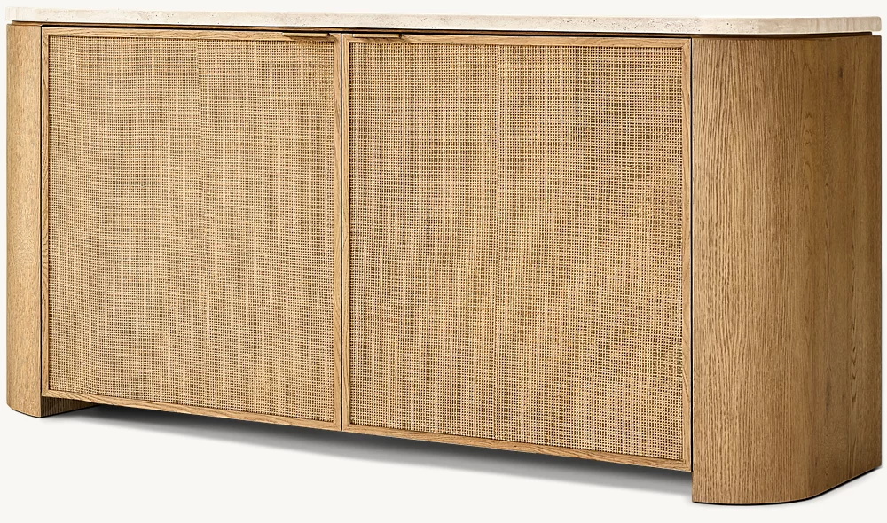 Woven Panel 2-Door Sideboard 