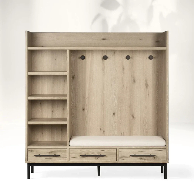 Entrance Coat Rack Cabinet