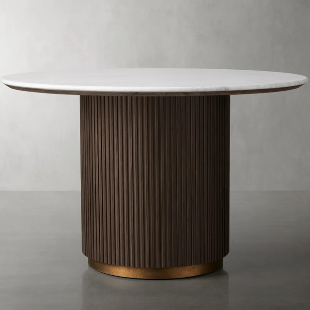 Oak Marble Dining Table