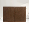 Plain Wood Double - door Cabinet 